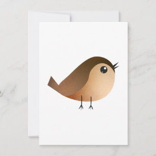 Sparrow Bird Cartoon Announcement