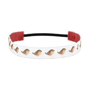 Sparrow Bird Cartoon Athletic Headband