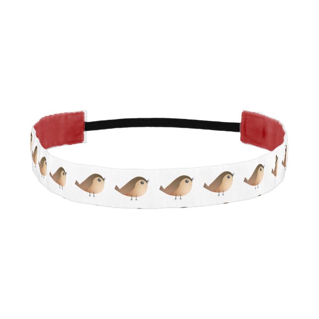 Sparrow Bird Cartoon  Athletic Headband (Front)