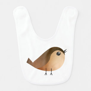 Sparrow Bird Cartoon Baby Bib