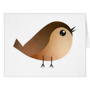 Sparrow Bird Cartoon  Cards