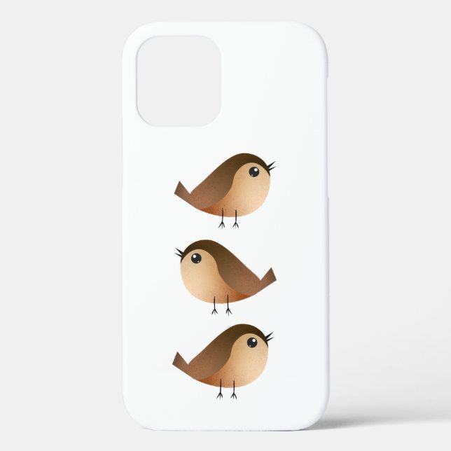 Sparrow Bird Cartoon   Case-Mate iPhone Case (Back)