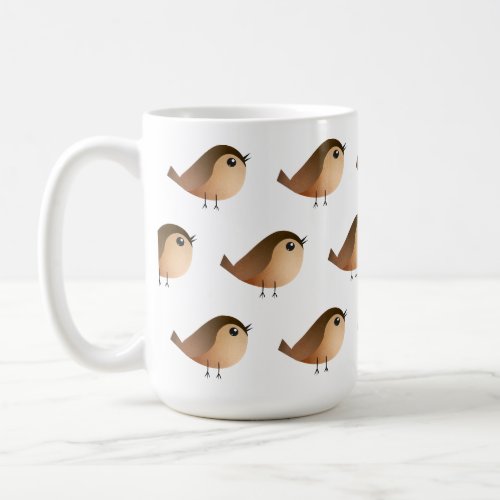 Sparrow Bird Cartoon   Coffee Mug
