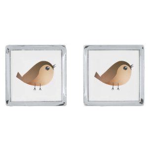 Sparrow Bird Cartoon   Cufflinks