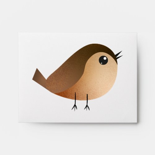 Sparrow Bird Cartoon  Envelope