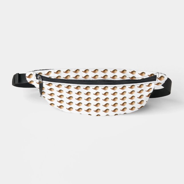 Sparrow Bird Cartoon   Fanny Pack (Front)