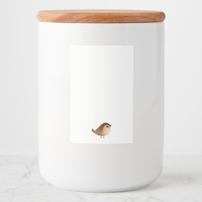 Sparrow Bird Cartoon  Food Label (Front)