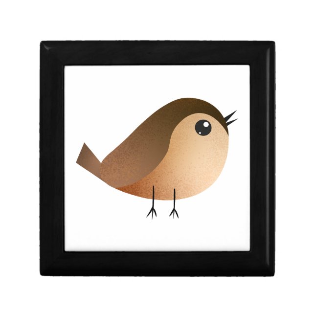 Sparrow Bird Cartoon  Gift Box (Front)