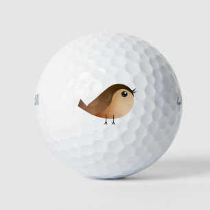 Sparrow Bird Cartoon Golf Balls