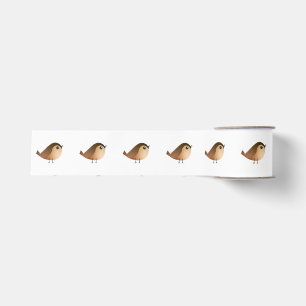 Sparrow Bird Cartoon Grosgrain Ribbon