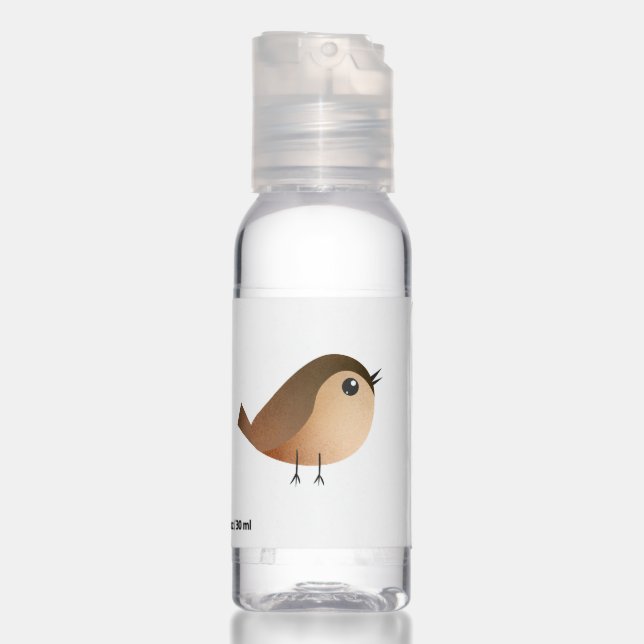 Sparrow Bird Cartoon  Hand Sanitizer (Back 3rd)
