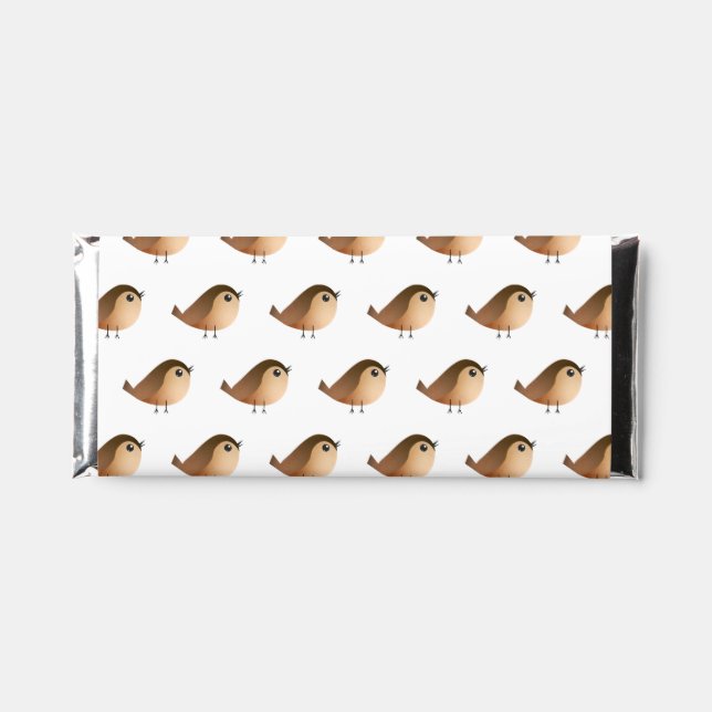 Sparrow Bird Cartoon   Hershey Bar Favors (Front)