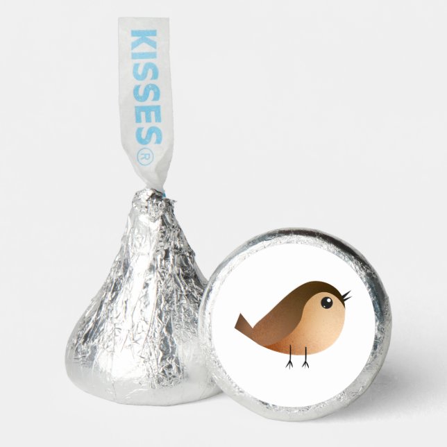 Sparrow Bird Cartoon  Hershey®'s Kisses® (Front)