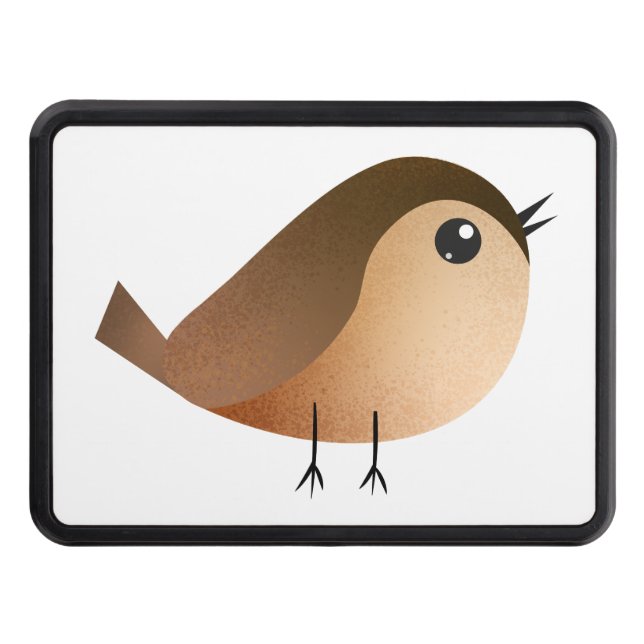 Sparrow Bird Cartoon   Hitch Cover (Front)