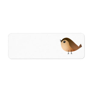 Sparrow Bird Cartoon   Label