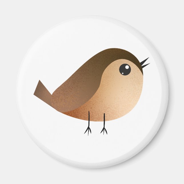 Sparrow Bird Cartoon  Magnet (Front)