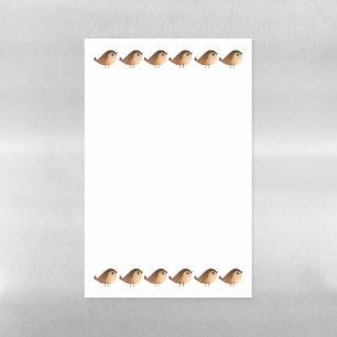 Sparrow Bird Cartoon Magnetic Dry Erase Sheet