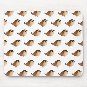 Sparrow Bird Cartoon Mouse Pad