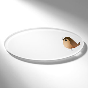 Sparrow Bird Cartoon Name Tag