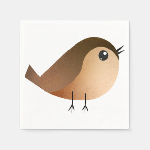 Sparrow Bird Cartoon Napkins