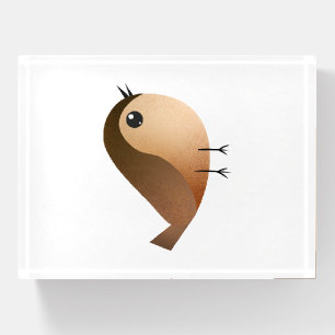Sparrow Bird Cartoon Paperweight