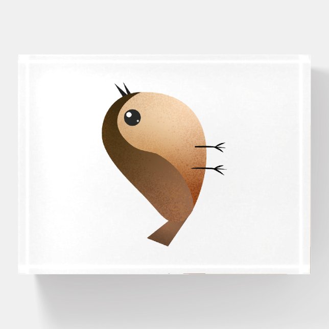 Sparrow Bird Cartoon   Paperweight (Front)