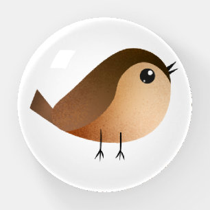 Sparrow Bird Cartoon Paperweight
