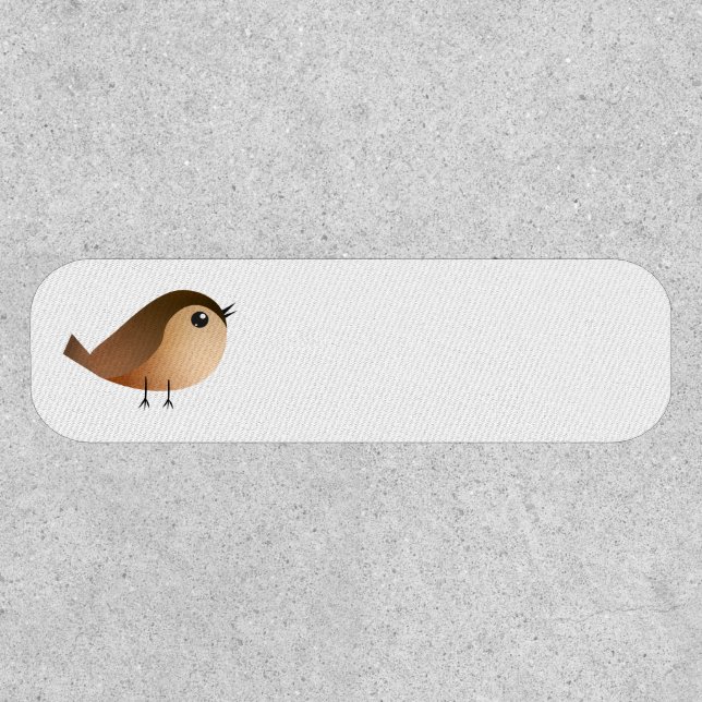 Sparrow Bird Cartoon  Patch (Front)