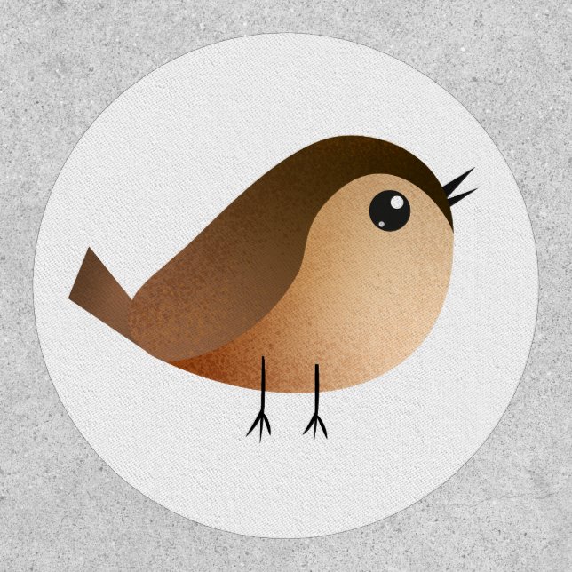Sparrow Bird Cartoon  Patch (Front)