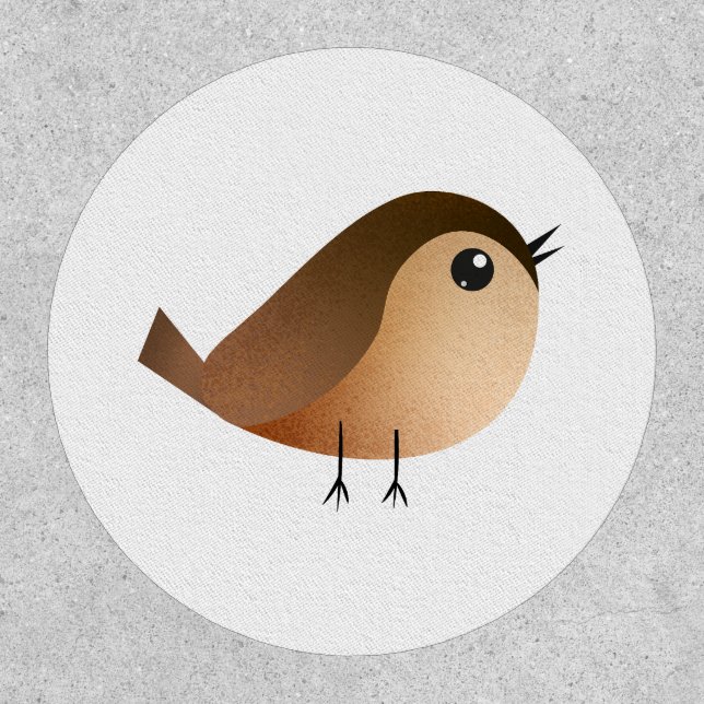 Sparrow Bird Cartoon  Patch (Front)