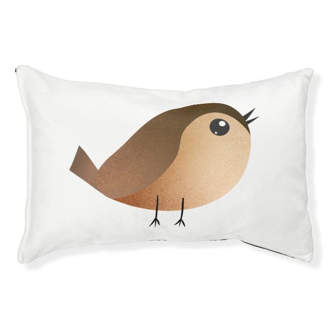 Sparrow Bird Cartoon  Pet Bed (Front)