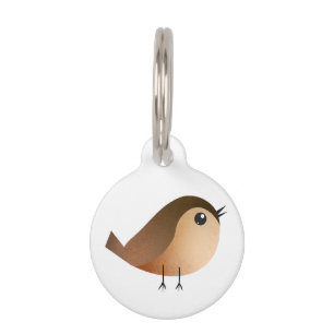 Sparrow Bird Cartoon   Pet ID Tag