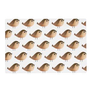 Sparrow Bird Cartoon Placemat
