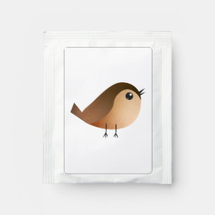 Sparrow Bird Cartoon Tea Bag Drink Mix