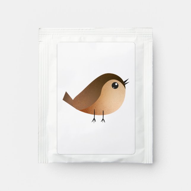 Sparrow Bird Cartoon  Tea Bag Drink Mix (Front)