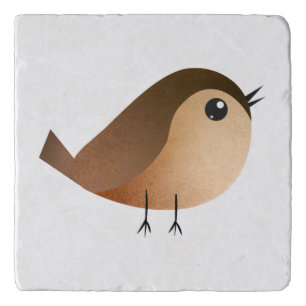 Sparrow Bird Cartoon Trivet