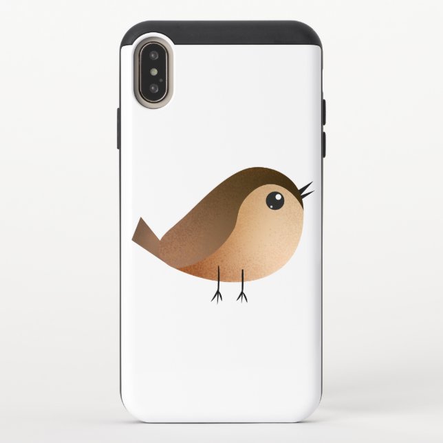 Sparrow Bird Cartoon  Uncommon iPhone Case (Back)