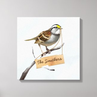 Sparrow Bird Customize Name