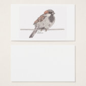 Sparrow Bookmark (Front & Back)