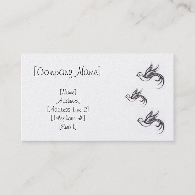 Sparrow Business Cards (Front)