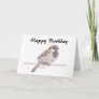 Sparrow Card birthday card