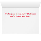 Sparrow Christmas Card (Inside Horizontal (Bottom))