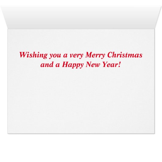 Sparrow Christmas Card (Inside Horizontal (Bottom))