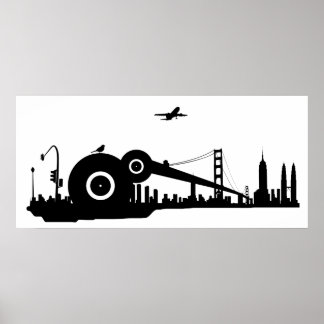 Sparrow city plane poster - Colossal