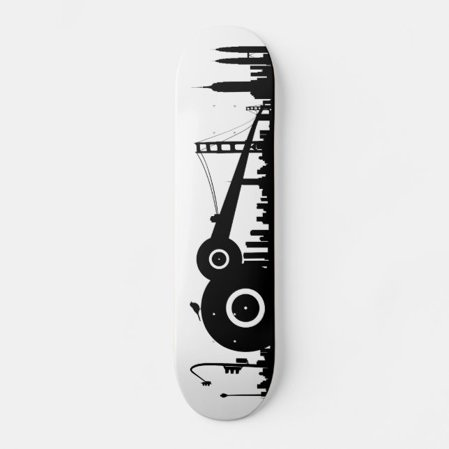 Sparrow city skateboard deck (Front)