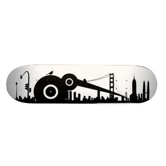 Sparrow city skateboard deck