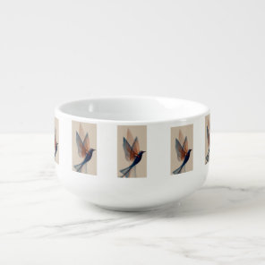 Sparrow Crystal Art Soup Cups