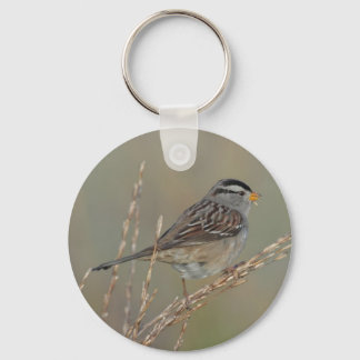 Sparrow in the Grass 2 Keychain