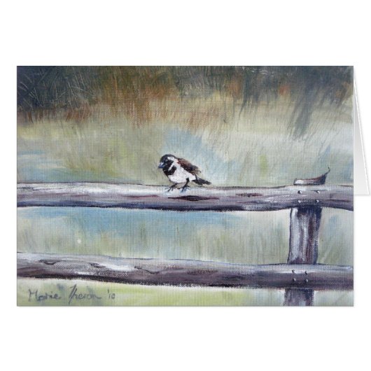 Sparrow in the Mist Cards (Front Horizontal)