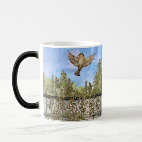 Sparrow Morphing Mug